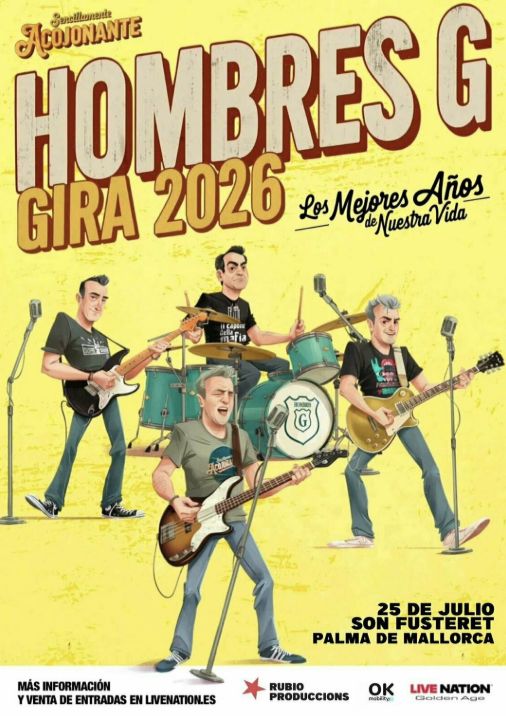 Cartel: Hombres G · Gira 2026